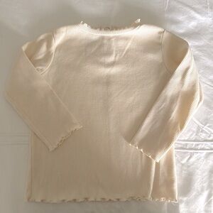 Zara Size 18-24 month Long Sleeved  Ribbed Top with Mock Collar